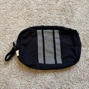 Pink Lemonade Organic Cotton Striped Travel Pouch - Like New